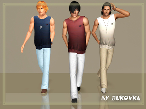 Sims 3 — Natural Fashion  by bukovka — A set of men's clothing (pants + top). Suitable for young and adults. Is made from