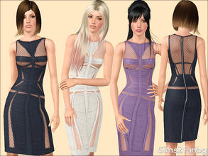 Sims 3 — 332 - Modern dress by sims2fanbg — .:332 - Modern set:. Dress in 3 recolors,Custom mesh,Recolorable,Launcher
