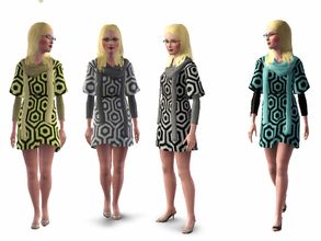 Sims 3 — Hexagon Patterns by martoele — These two sims3.packs have the same hexagon design but with the recolorable part
