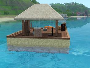 Sims 3 — The raft by Kotarina — On a small raft through the storms, rain and thunderstorms. Taking only the dreams and