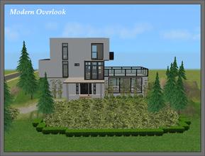 Sims 2 — Modern Overlook by millyana — Your sims will have room for expansion on this oversized lot! The modern style