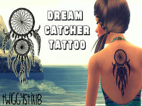Sims 3 — Dream Catcher by twiggystix182 — A dream catcher tattoo for your simmies!