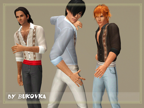 Sims 3 —  Paso Doble (top+pants) by bukovka — A set of clothes for adults and young men. Includes: shirt with lace