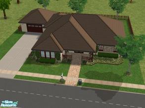 Sims 2 — The Pala Home by GlitteringSparkles — This is a 3b/2b home, with laundry, dining, den and a garage. Enjoy =)