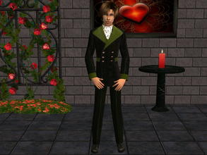 Sims 2 — Velvet Formal - Green by zaligelover2 — Formalwear for AM.