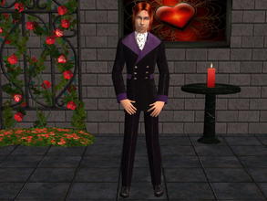Sims 2 — Velvet Formal - Purple by zaligelover2 — Formalwear for AM.
