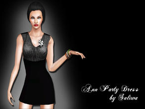Sims 3 — Ann Party Dress by saliwa — Party Dress for your sims.