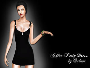 Sims 3 — Chloe Party Dress by saliwa — Party Dress for your sims.