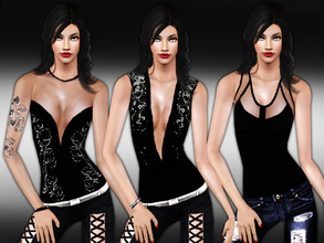 Sims 3 — New Trendy Tops by saliwa — New Sequin,Lace and Deep Neck Tops. Enjoy.