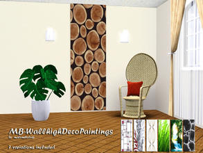 Sims 3 — MB-WallhighDecoPaintings by matomibotaki — MB-WallhighDecoPaintings, 7 wall-high panel pictures with natural and