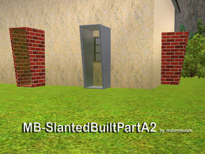 Sims 3 — MB-SlantedBuiltPartA2 by matomibotaki — MB-SlantedBuiltPartA2, decorative expansion buitl item to give your