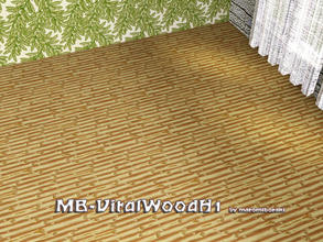 Sims 3 — MB-VitalWoodH1 by matomibotaki — Wooden pattern with naturally grained wooden bamboo texture horizontal and 3
