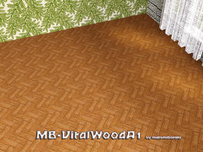 Sims 3 — MB-VitalWoodA1 by matomibotaki — Wooden pattern with naturally grained wooden parquet texture horizonal and 3