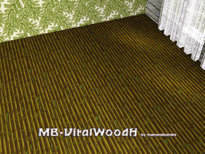 Sims 3 — MB-VitalWoodH by matomibotaki — Wooden pattern with naturally bamboo wooden texture and 3 recolorable areas, by