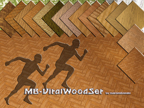 Sims 3 — MB-VitalWoodSet by matomibotaki — 17 wooden pattern textures, some are grianed, some with vertical and