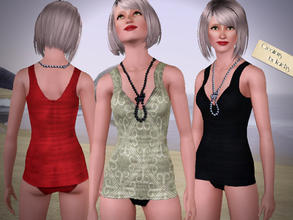 Sims 3 — Retro Beach Swimsuit 01 by katelys — swimwear for adult and young adult females in similar style as my previous