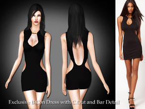 Sims 3 — Exclusive BodyCon Dress with Special Cut Out by saliwa — Very elegant dress for your sims with details. Enjoy.