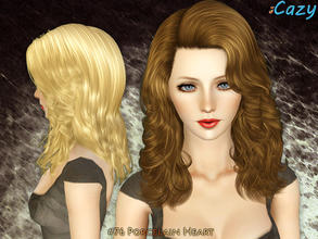 Sims 3 — Porcelain Heart - Adult by Cazy — Hairstyle for female teen through elder All LOD Included