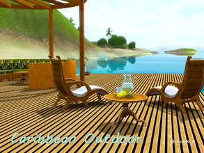 Sims 3 — Caribbean Outdoorset by ShinoKCR — This is an Outdoorset for Paradise Island in Caribbean Style (can be used in