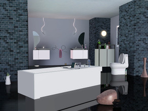 Sims 3 — White Cream Bathroom by Flovv — A modern style bathroom with all the comfort you need. The additional elements