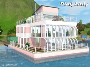 Sims 3 — Pink_Lady by matomibotaki —  Luxury houseboat, large and cozy, classic and modern, a nice place to live for your