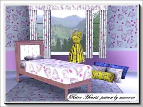 Sims 3 — Retro Hearts_marcorse by marcorse — A sweet little pattern of various heart shapes in a retro style. 3