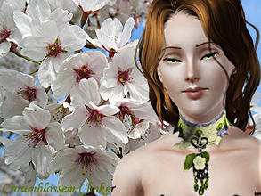 Sims 3 — Crownblossem Choker by Sylvanes2 — A choker specialy made for my sister! She likes the spring and summer and the