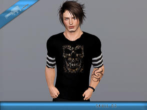 Sims 3 — R2M_M_Skull02 by rmm1182sims3 — 3 Skull's shirt for YA and A. 2 and 3 channels. R2M Creations.