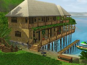 Sims 3 — rooms by the sea by Kotarina — If you are not wealthy and came to rest in Isla Paradiso, it is not necessary to