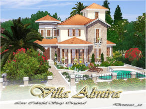 Sims 3 — Villa Almira by denizzo_ist — Villa Almira A cute and useful Mediterranean House 1st. floor: Living/dining