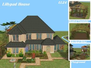 Sims 2 — Lillypad House by luckylibran242 — Named for the plant that graces the garden trellises. Although naturally