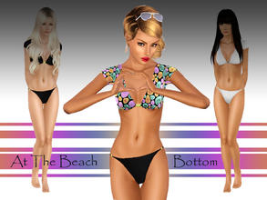Sims 3 — At The Beach Bottom by Ms_Blue — Presenting Emma, Kenza and Sona showing of the [At The Beach] bikini bottom. Ur