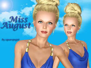 Sims 3 — Miss August by squarepeg56 — Augustia Lyons-Tia is a real person who is my friend. She is a former model and an