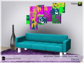 Sims 3 — FS Modern Dimensions Painting Faces by fantasticSims — This abstract picture frame has multidimensional extrudes