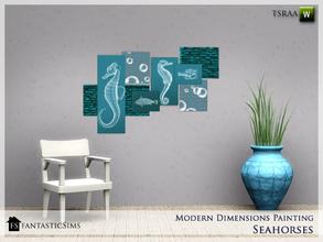 Sims 3 — FS Modern Dimensions Seahorse by fantasticSims — FS ModeThis abstract picture frame has multidimensional