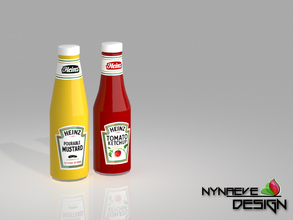 Sims 3 — Ketchup and Mustard - Kitchen Decoration by NynaeveDesign — Whether your Sim is at home, dining out or on the