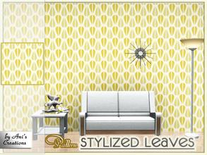Sims 3 — Stylized leaves pattern by Ani's Creations by AniFlowersCreations — A stylish and original design pattern. Looks