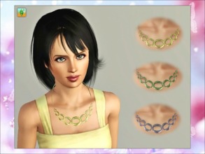 Sims 3 — Link Necklace by Tomislaw — I created this necklace for your FemSimmies. 2 - recolorable pallets. Contains