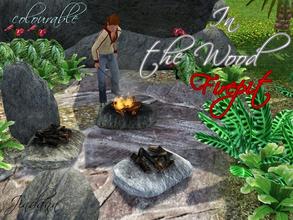 Sims 3 — In the Wood Firepit by Jindann — Part of in the Wood Set. From Jindann for TSR