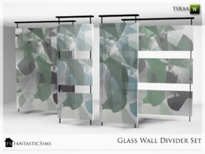 Sims 3 — FS Glass Wall Divider Set by fantasticSims — These modern and elegant designed glass wall dividers add style to