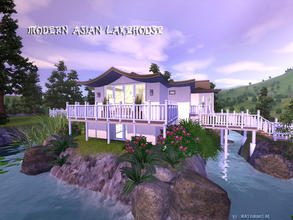 Sims 3 — Modern_Asian_Lakehouse by matomibotaki — Fully furnished and decorated, asian style inspired lake house for the
