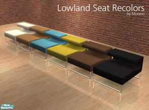 Sims 2 — Lowland Seat Recolors by Murano — Some recolors for the Lowland seat. You need the mesh in order to get these