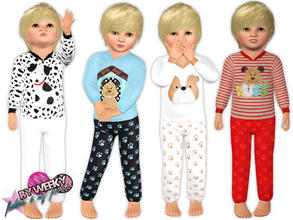 Sims 3 — Puppy - outfit for boys  by Weeky — Outfit for toddler boys with dog's design and patterns. You can recolor
