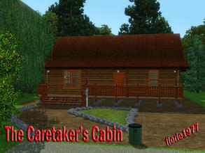 Sims 3 — The Caretaker's Cabin by florie1977 — Simple home with covered porch. Nestled snuggly in the woods, this the