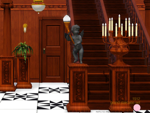 Sims 3 — 1912 Grand Staircase Set by DOT — 1912 Grand Staircase Set. Titanic style Lamps done in carved wood and heavy