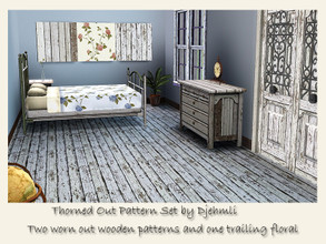 Sims 3 — DjemThornedOutPatternSet by djehmli — Three patterns to enhance your cottage theme. Both wooden patterns have