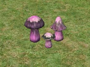 Sims 2 — Funky \'Shrooms Recolors - Purple by zaligelover2 — Mushroom sculpture recolor.
