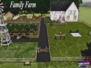 Sims 3 — Family Farm - By Luckyoyo by luckyoyo — Family Farm features paddocks, stables, a well established vegetable