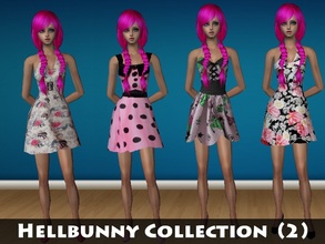 Sims 2 — HellBunny Collection  (2) by staceylynmay2 — This set includes 4 different hellbunny dresses. All with the same