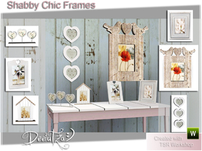 Sims 3 — Shabby Chic Frames by deeiutza — Here is a new shabby chic set, this time for decorating the homes of your Sims.